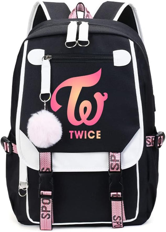Kpop Twice School Backpack Merchandise, Twice Book Bag Casual Backpack