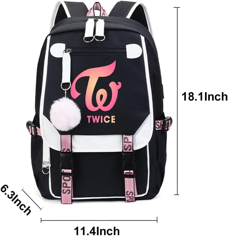 Kpop Twice School Backpack Merchandise, Twice Book Bag Casual Backpack