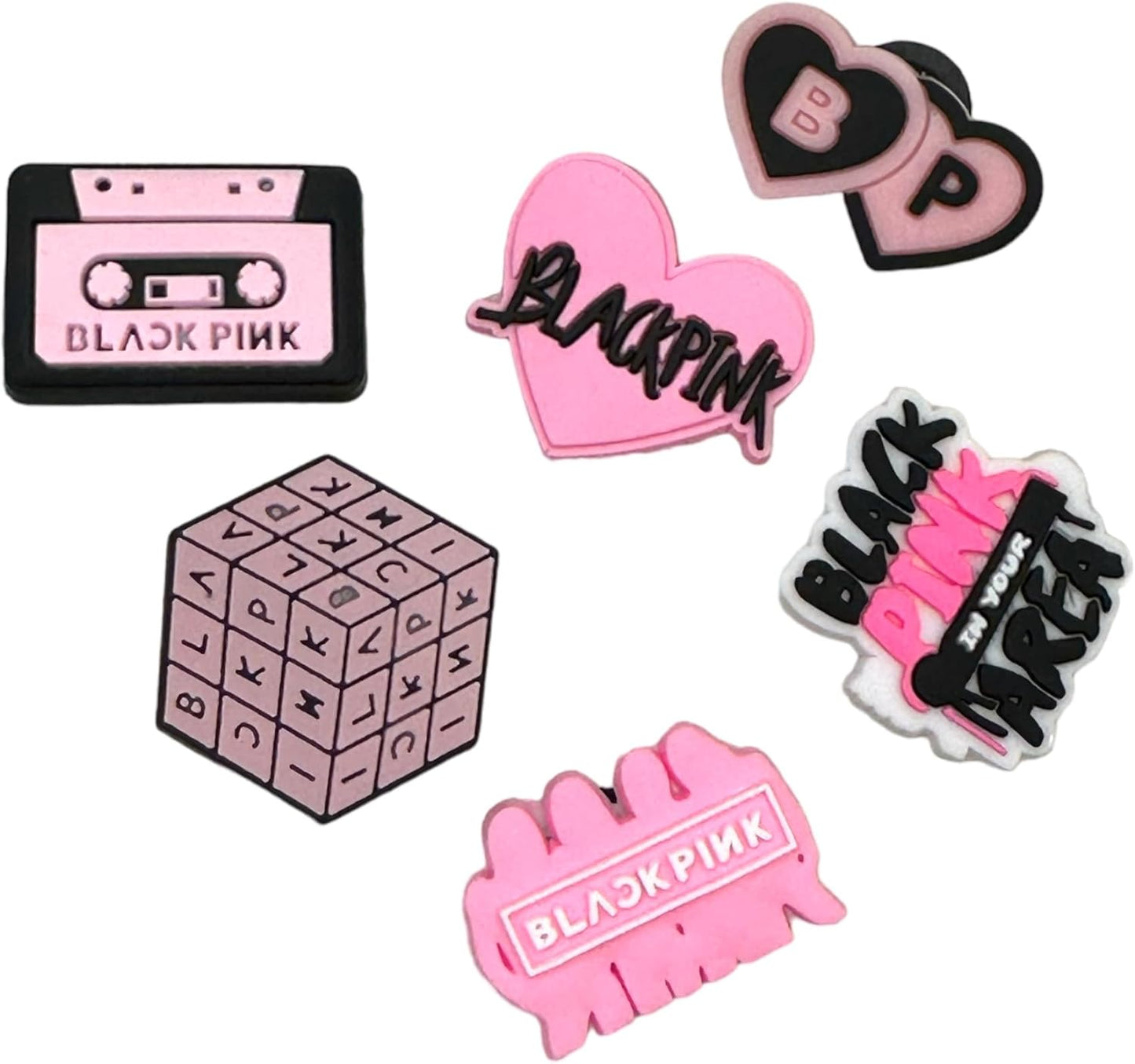 Korean K-Pop BlackPink BTS Shoe Charms for Crocs | Customize with Colorful K-Pop BlackPink Blinks BTS Army Fans Charms for Crocs
