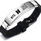 2 Pack BTS Merch Bracelets, BTS Charm Silicone Bracelets Jewelry for gifts