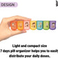BTS Merchandise Official Licensed Kpop Merch - TinyTAN Character Daily Portable Detachable Pill Organizer Dispenser Vitamin Case Medicine Box (Dynamite)