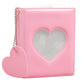 3 Inch Mini Photocard Album Kpop Photocard Binder, Catcan Photo Card Holder Book 40 Pockets with Pendant, Love Heart Hollow Out Photocard Binder for Collecting Picture, Green Bear