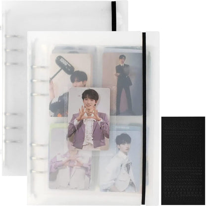 A5 Photocard Binder, Clear K-Pop Korean Pop Photocard Holder Binder Book, 200 Pockets Instax Photo Album for Polaroid Snap Kpop Photocard Holder Book/​Fujifilm Instax Mini photocard album