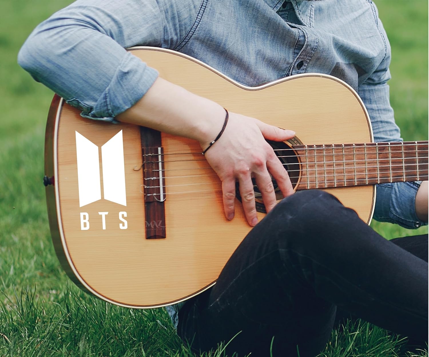 MAZ DISTRIBUTIONS – BTS Fan Club Sticker – Vinyl Campers Decal for Laptop – Removable Waterproof Sticker for Waterbottle – Useable Indoor and Outdoor – Easy use for Car, Van, SUV and Bag – MAZ- 379